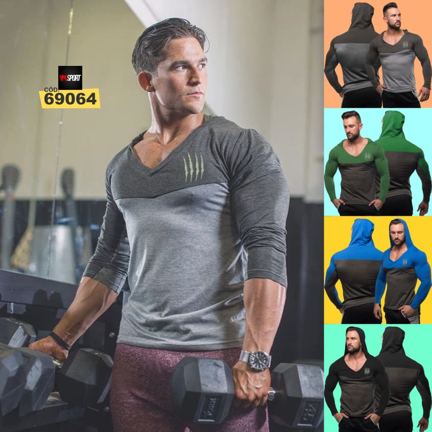 69064 Sudadera con Capucha Plomo