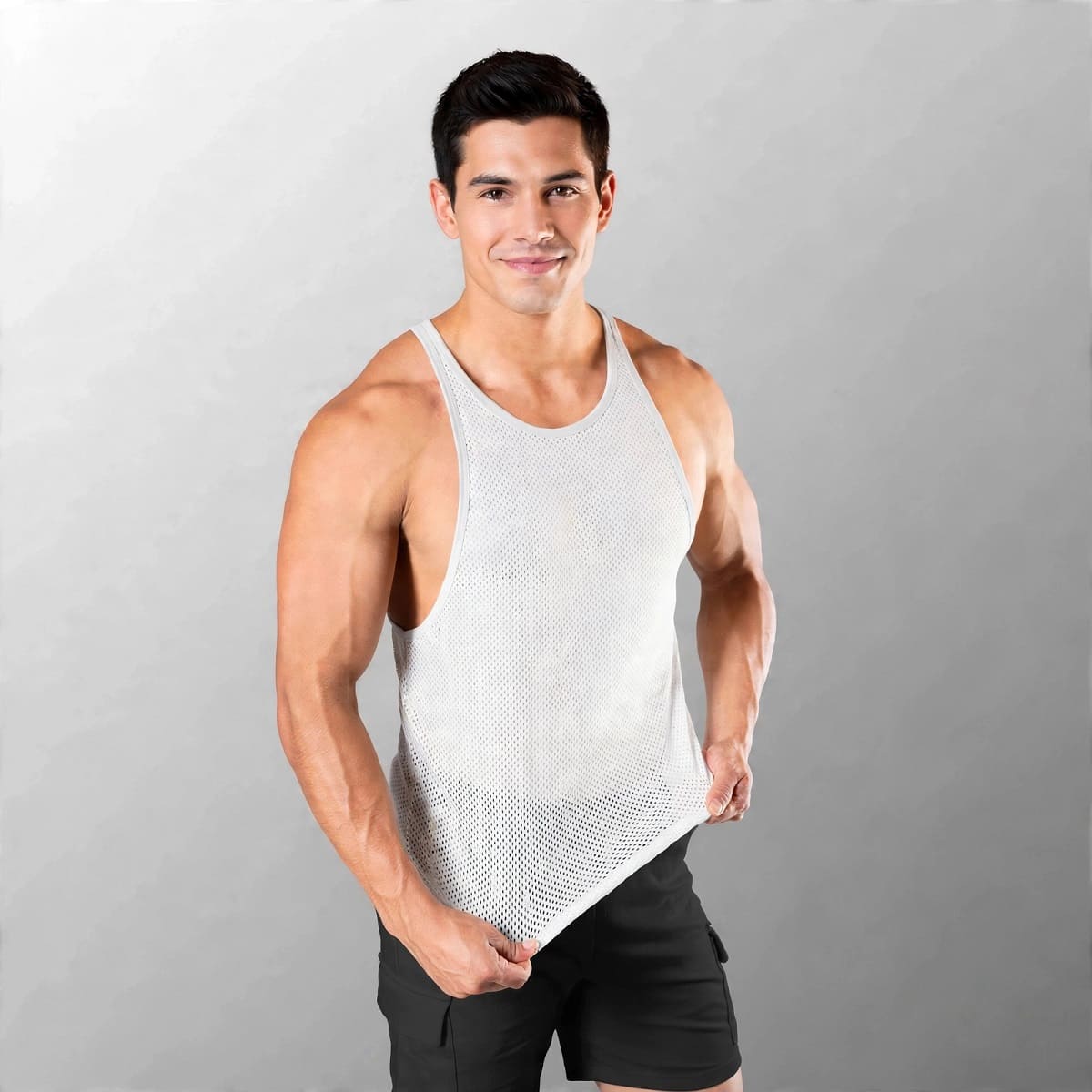 BVD Olímpico Malla Entrenamiento GYM Blanco 69090 YML SPORT