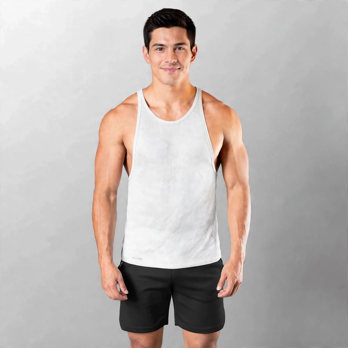 BVD Olímpico Malla Entrenamiento GYM Blanco 69090 YML SPORT
