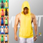 69061 Tank Top con Capucha Amarillo Entrenamiento GYM